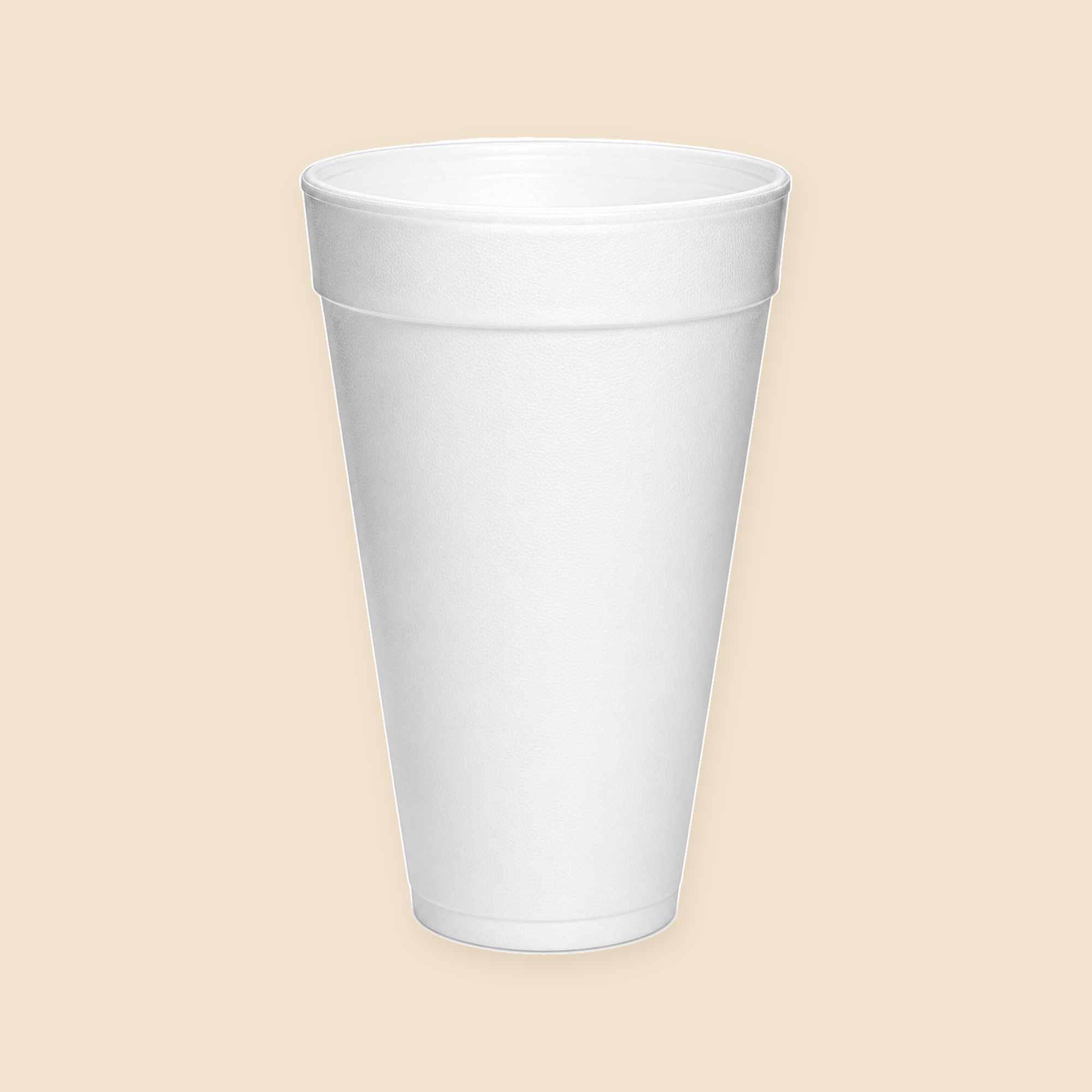 32oz  FOAM CUPS 500CT. — full product view on beige background