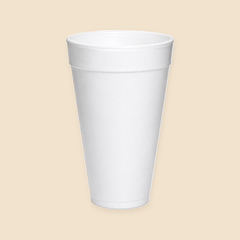 32oz  FOAM CUPS 500CT. — full product view on beige background