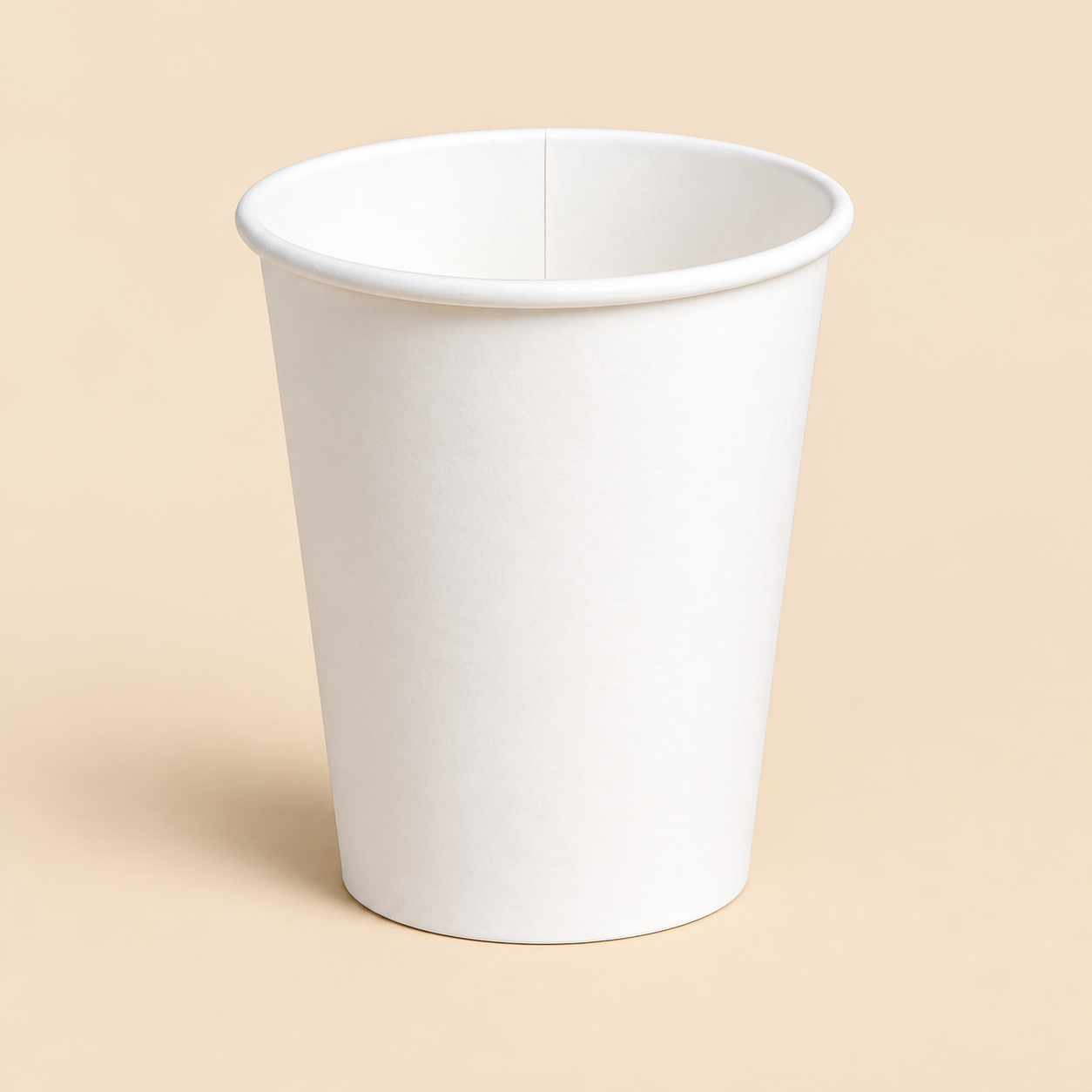 5oz POLY PAPER COLD CUPS 3000CT — beige studio product photo