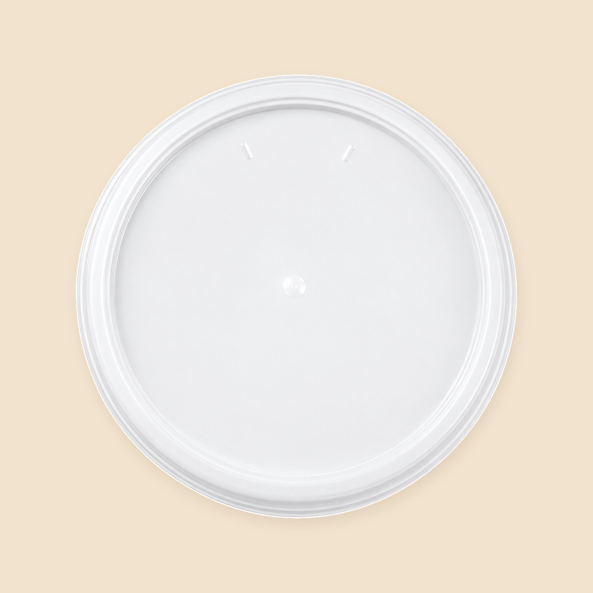4oz FOAM CUPS LIDS - 1000CT — full product view on beige background