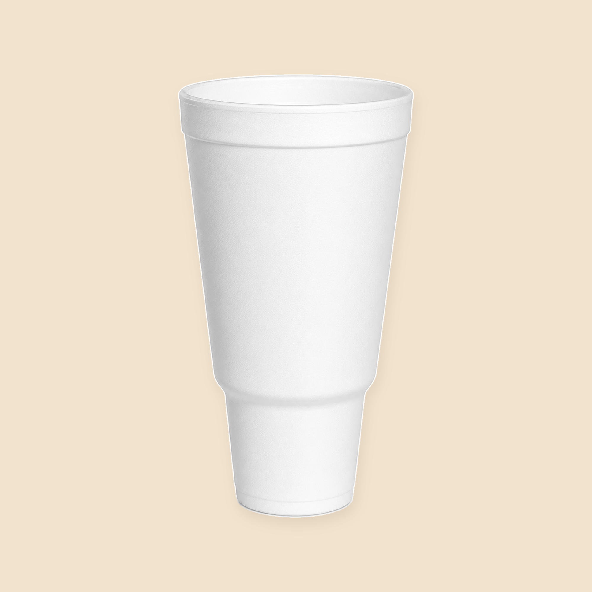 44oz   FOAM CAR CUPS   250CT. — full product view on beige background