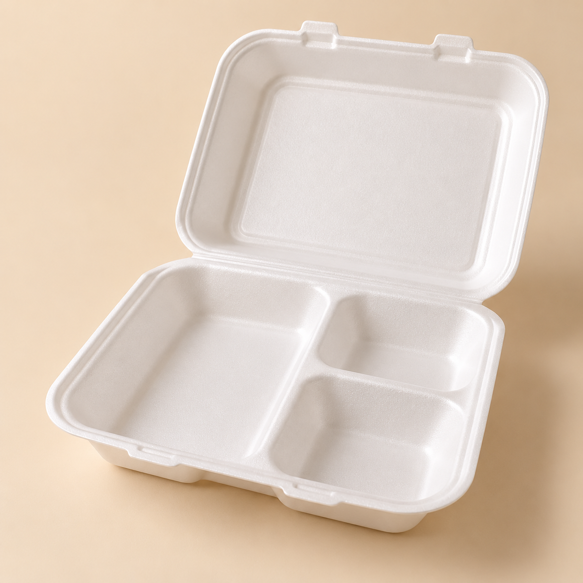85HT3R 3 COMPT. 8 3/8 X 7 7/8 X 3 1/4 IN.   200CT — beige studio product photo