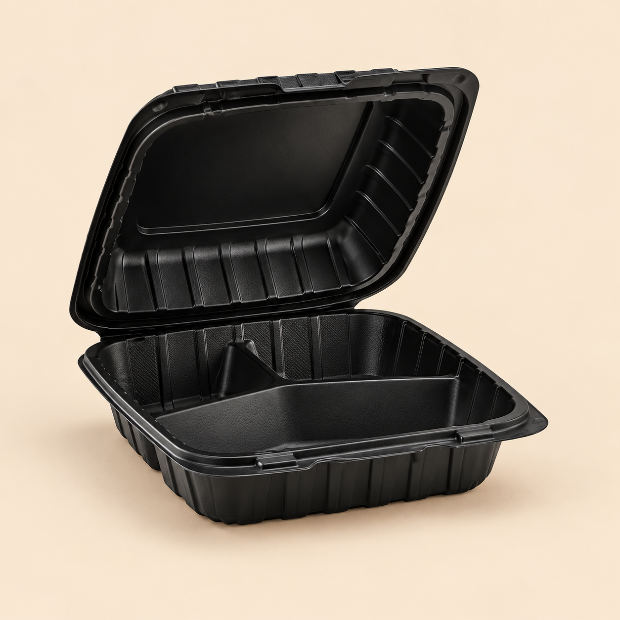 FP-M8003 3 CMPT MED 8 X 8 X 3   200CT — beige studio product photo