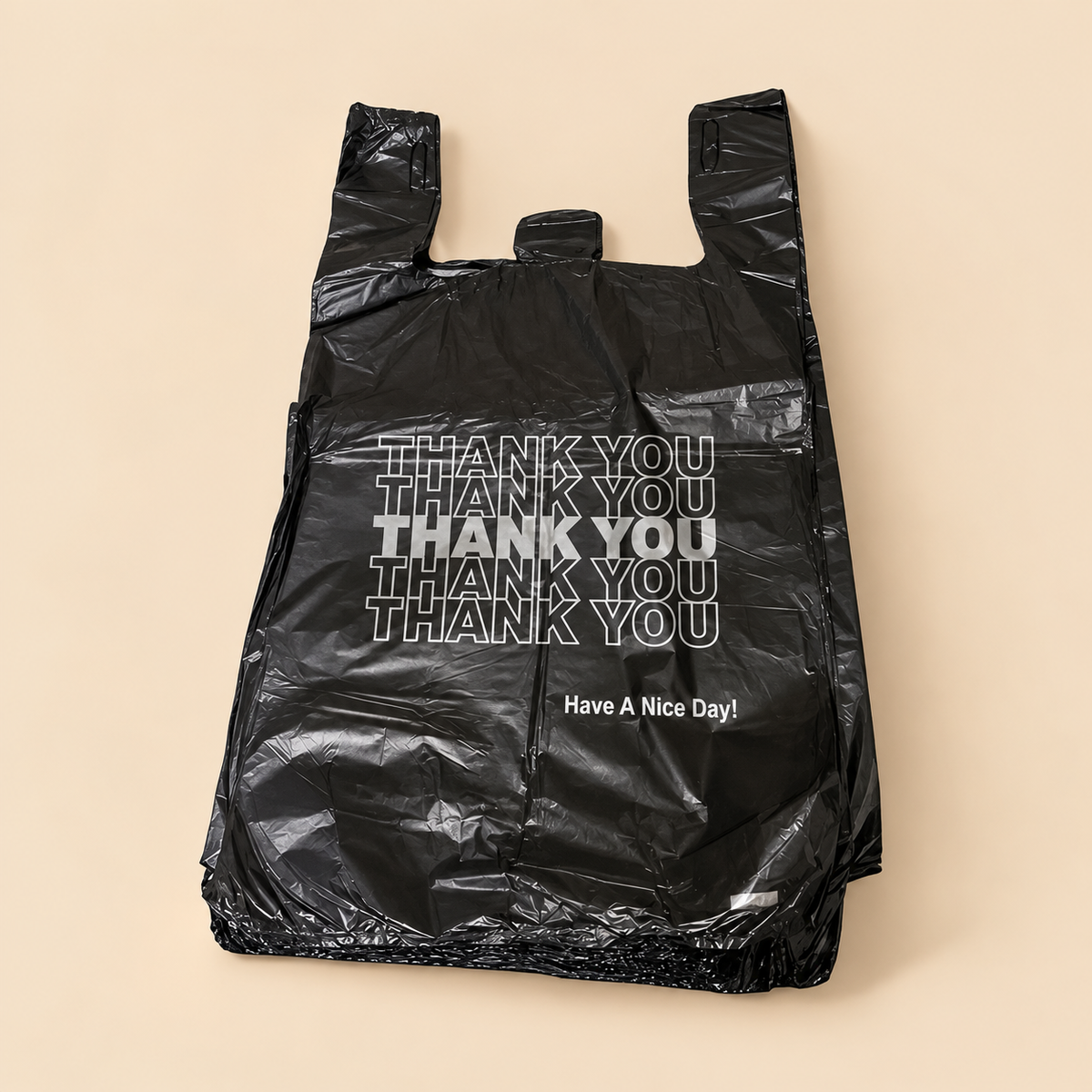 BLACK MISPRINT — beige studio product photo