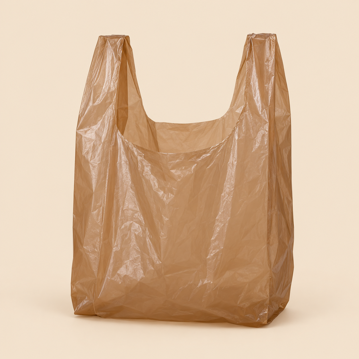 THANK YOU EXTRA LARGE 1000CT.  BROWN — illustrative mockup on beige background