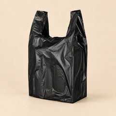 12X7X23  BLACK LARGE HEAVY 800 CT. — beige studio product photo