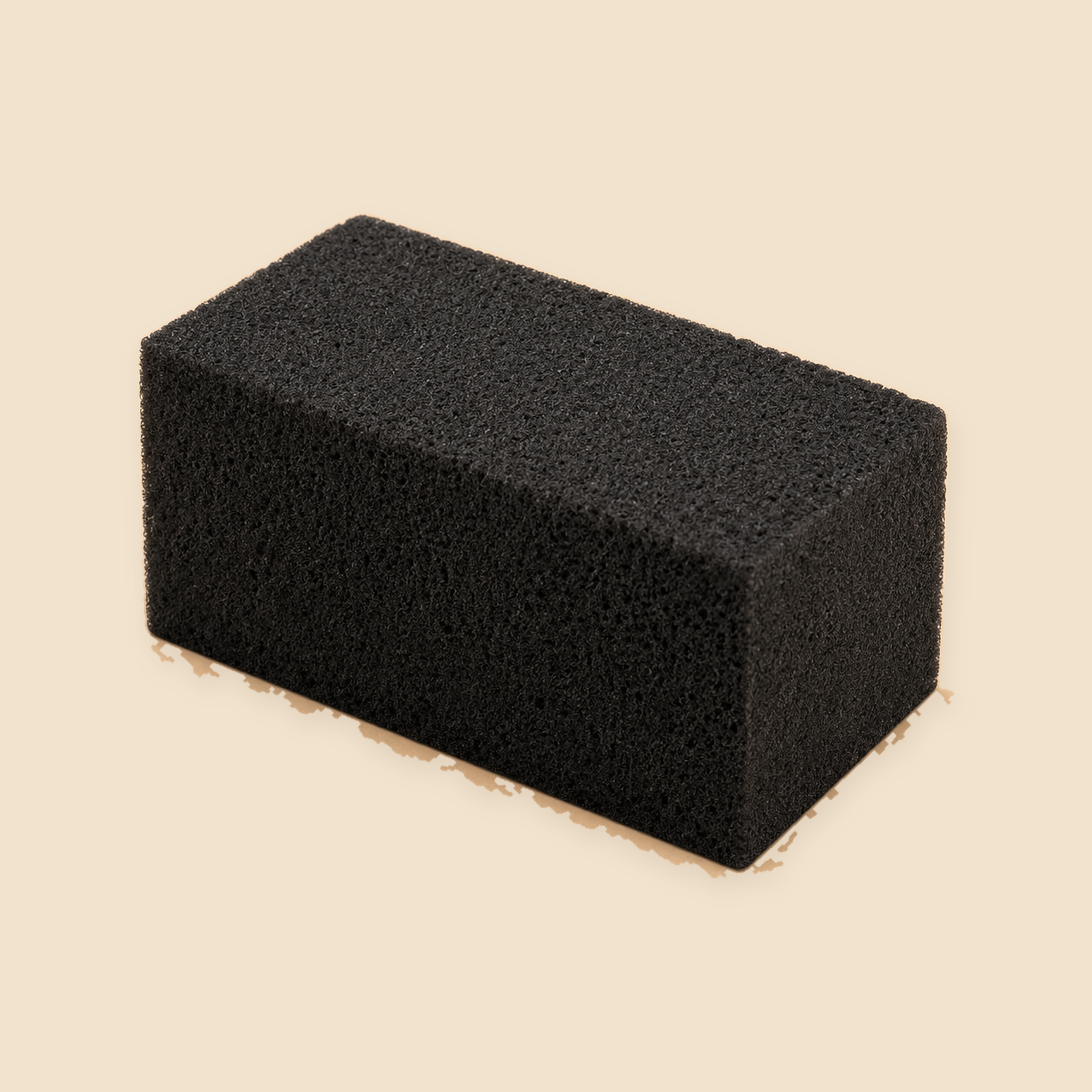 GRILL BRICK BLACK 8 X 4 X 3  -  12CT — full product view on beige background