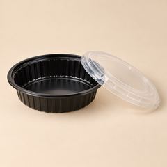 RC24B - 24oz ROUND DELI CONT. CMB 150/CS — beige studio product photo