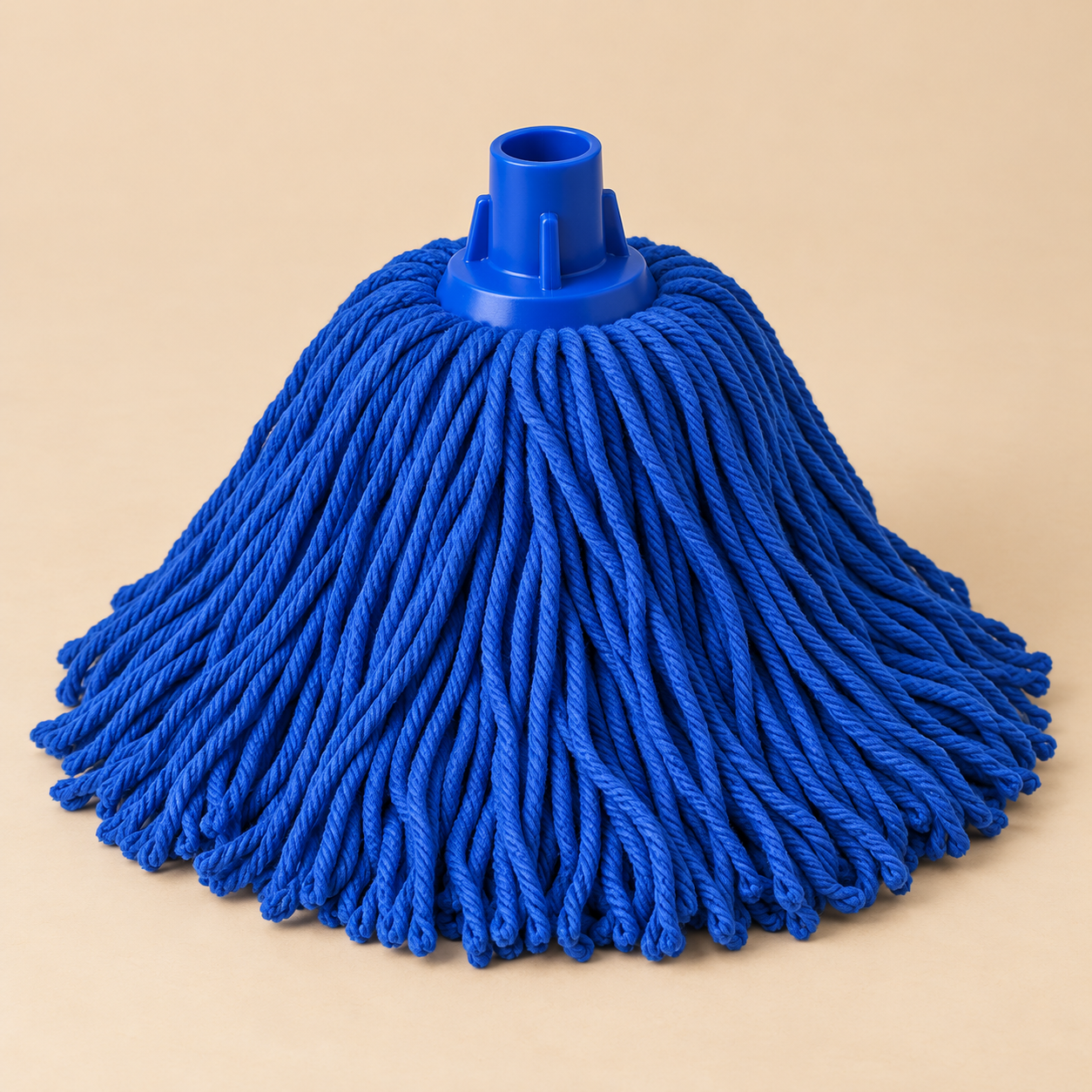 BLUE MOP HEAD LARGE - 1CT — beige studio product photo