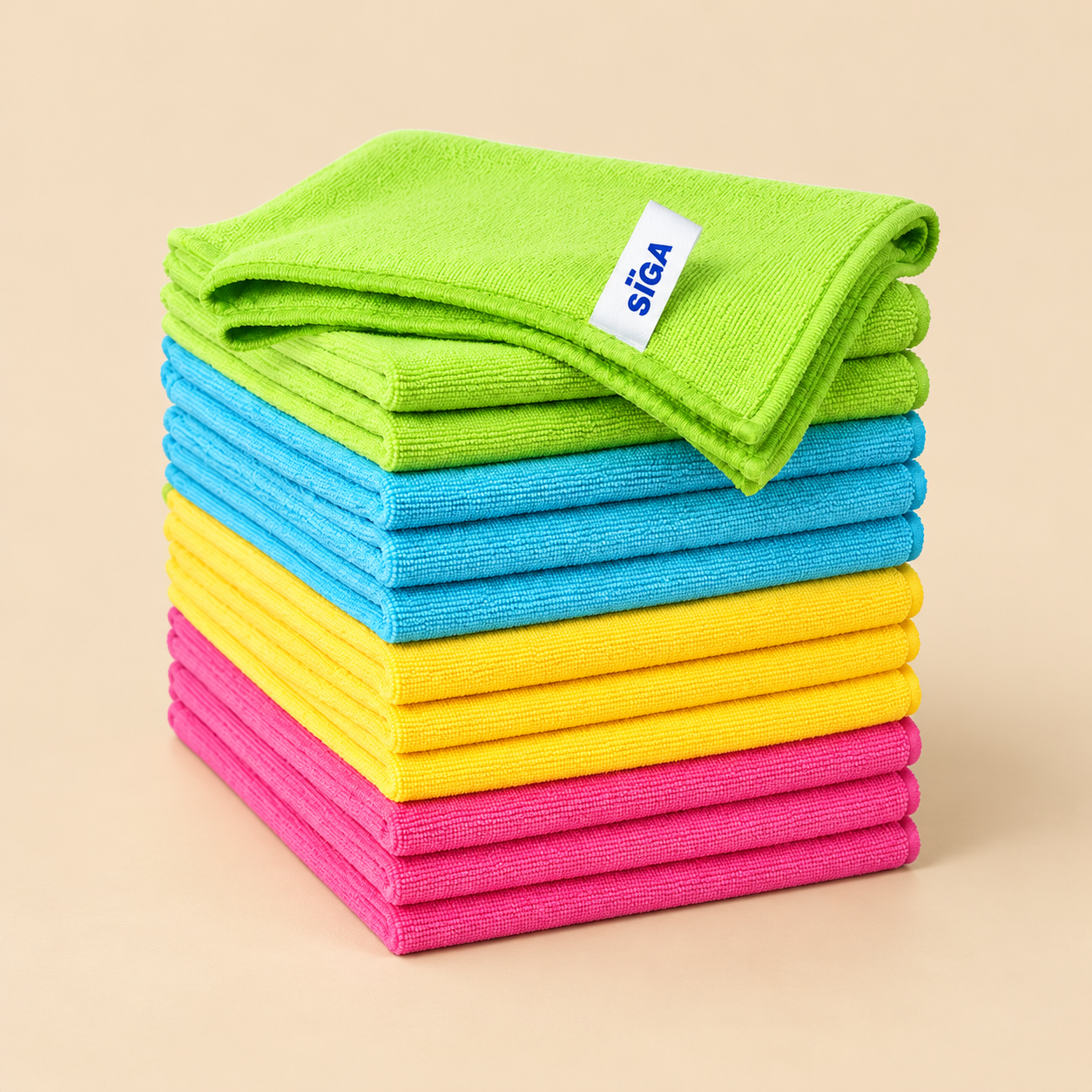 MICROFIBER MULTI PURPOSE TOWELS - 36CT — beige studio product photo