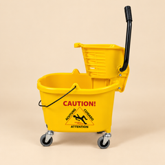 JANITORIAL MOP BUCKET — beige studio product photo