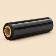 18' HEAVY DUTY PALLET WRAP 4ROLL / BOX   BLACK — beige studio product photo