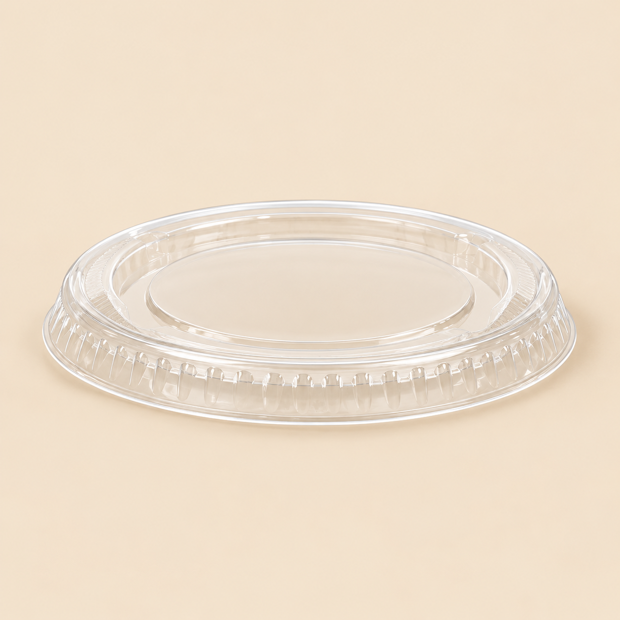3.25 / 4 / 5.5oz  PORTION CUP LIDS 2500CT — beige studio product photo