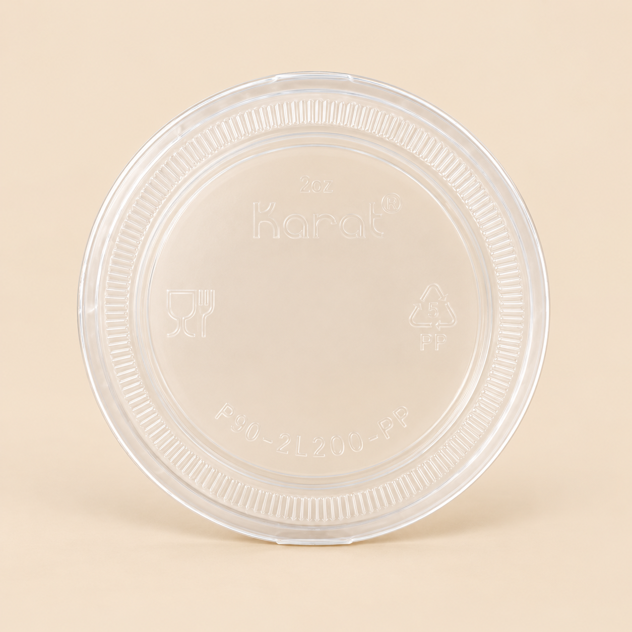 2oz  PORTION CUP LID 2500CT — beige studio product photo