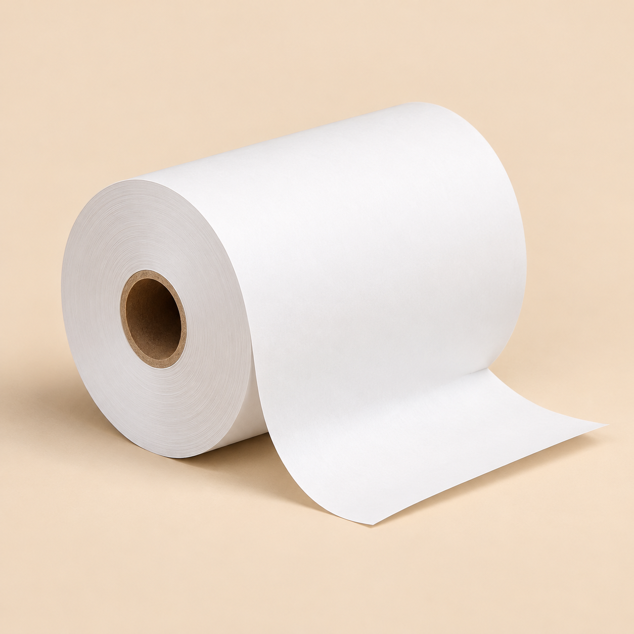 3 1/4 X 120 THERMAL 50 CT. — beige studio product photo
