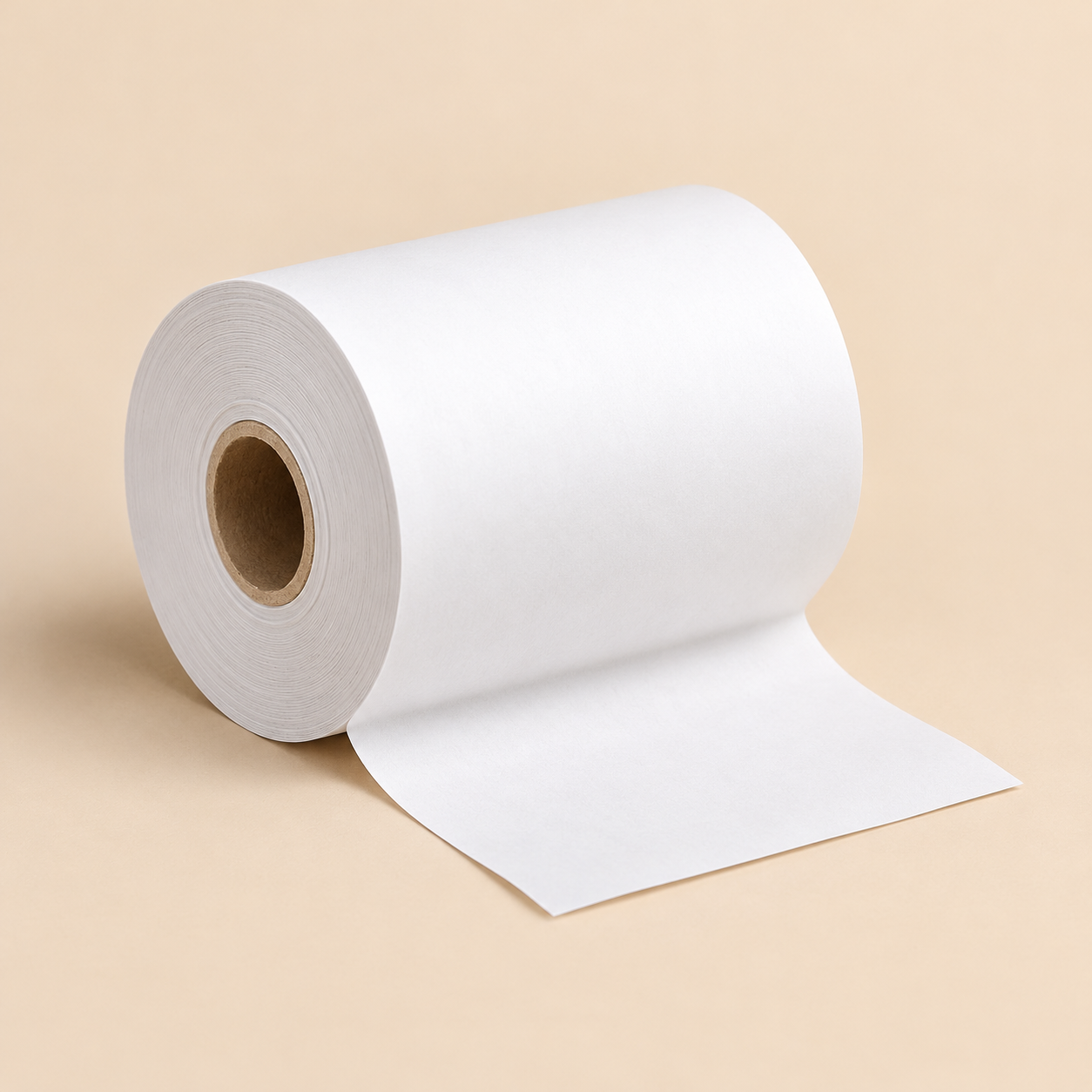 3 X 95 2PLY -THERMAL  50CT — beige studio product photo