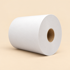 WHITE 8' ROLL 12 CT. 600 FT. — beige studio product photo