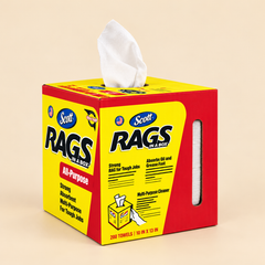 SCOTT RAGS IN A BOX POP UP 10 * 13 WHITE - 200SH — beige studio product photo
