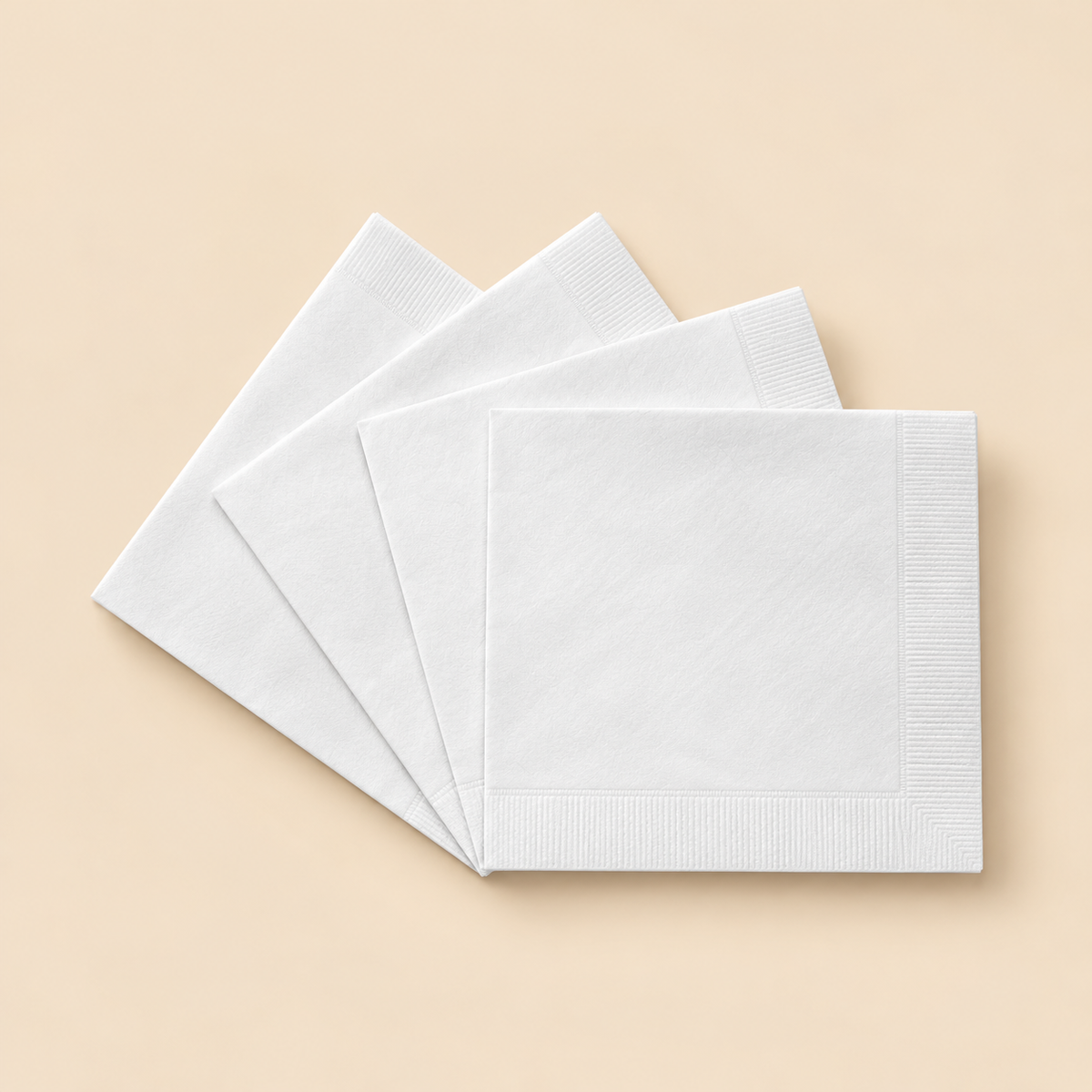 BEVERAGE NAPKIN 4000CT — beige studio product photo