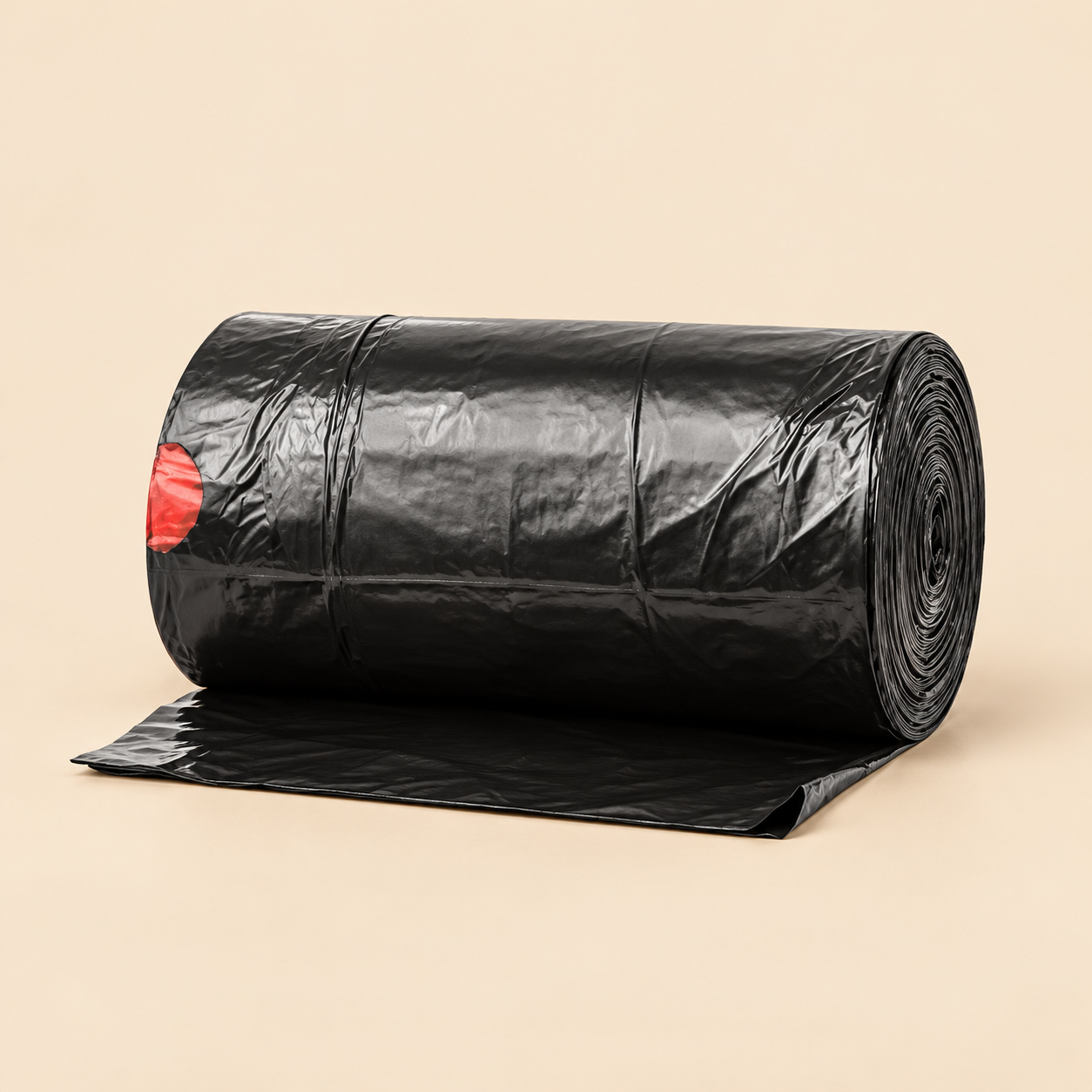 33 GAL  BLACK DRAWSTRING - 100ct — beige studio product photo